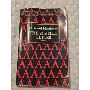 The Scarlet Letter Book Nathaniel Hawthorne Black‎ Red Good